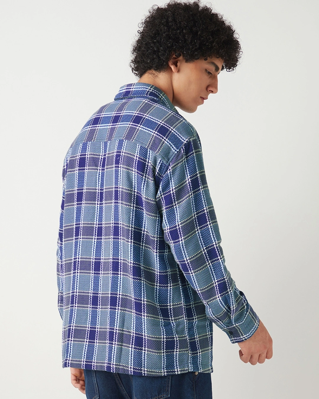men-s-navy-blue-checked-oversized-shirt-646399-1734610611-3
